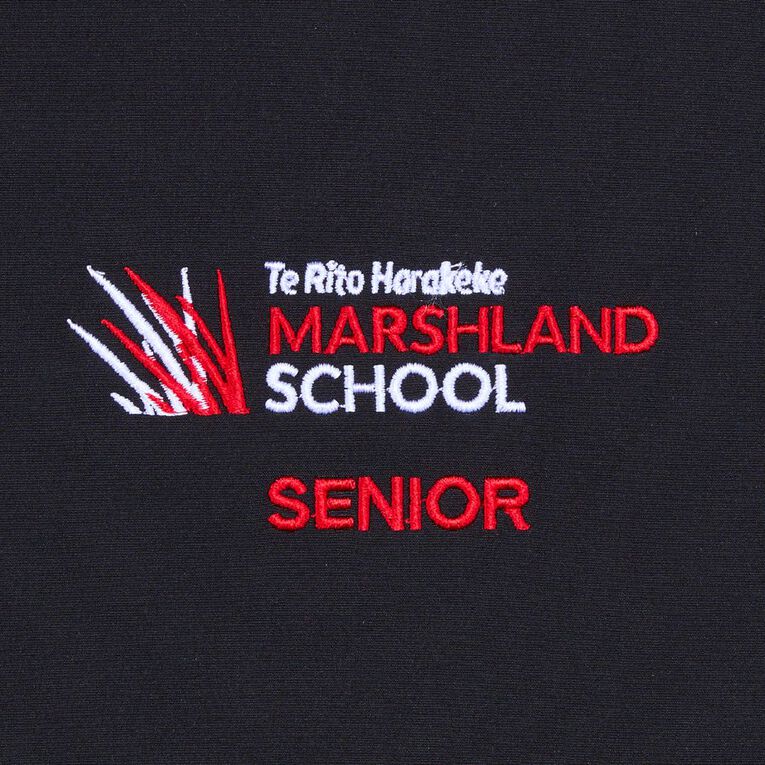 Schooltex Marshland School Senior Jacket with Embroidery, Black, hi-res