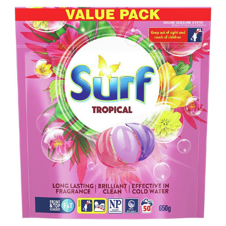 Surf Capsules Tropical 50 Pack