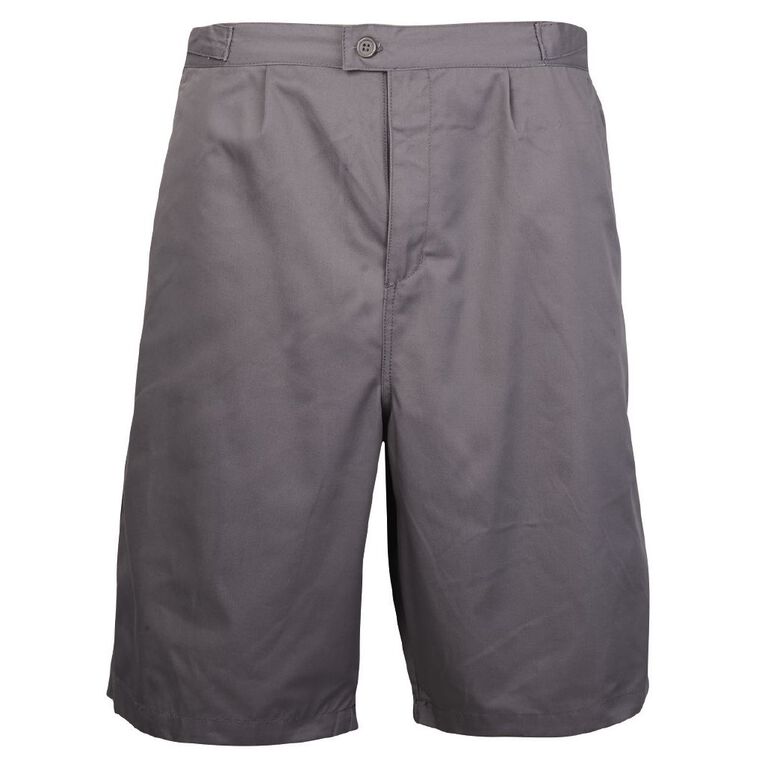Schooltex Side Tab Summer Shorts, Grey Mid, hi-res