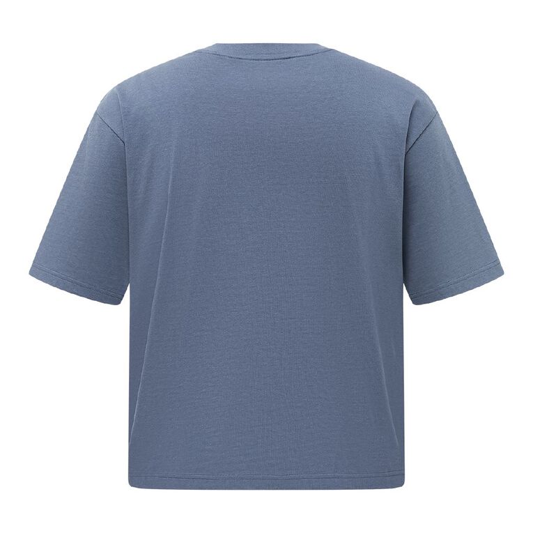 Garage Men's Heavyweight Boxy Crop Tee, Blue Mid, hi-res