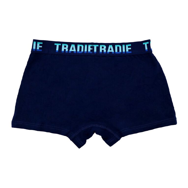 Tradie Men's Trunks Box Set 4 Pack, Black/Green, hi-res