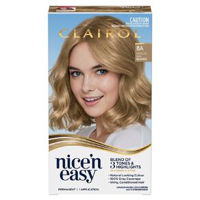 Clairol Nice N Easy Permanent Hair Colour Medium Ash Blonde 8A