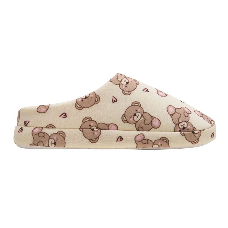Young Original Senior Kids' Essential Slippers, Cream, hi-res