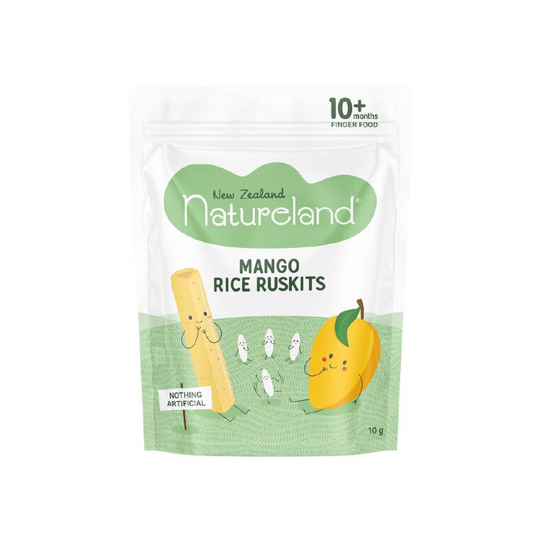 Natureland Mango Rice Ruskits 10g, , hi-res