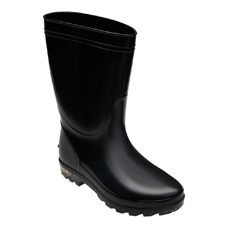 H&H Women's PVC Splash Gumboots, Black, hi-res