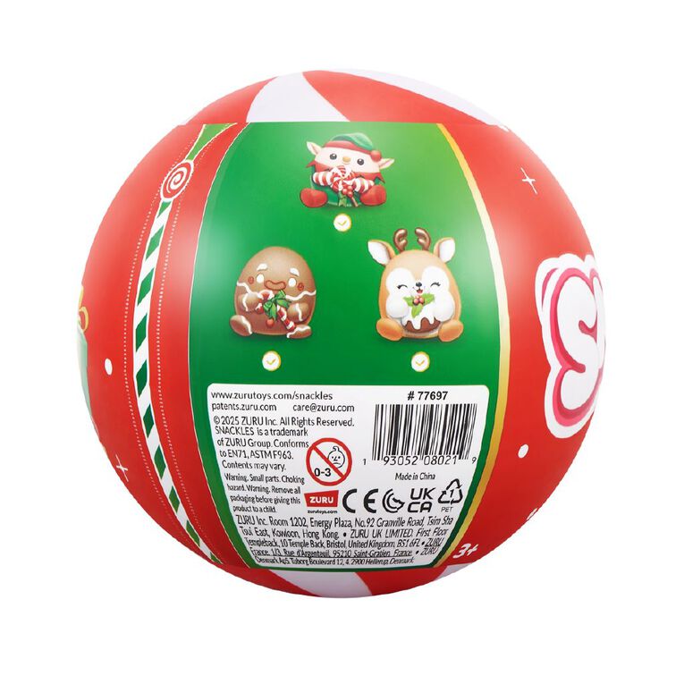 Zuru Snackles Seasonal Series 2 Christmas Capsule 5 Inch, , hi-res