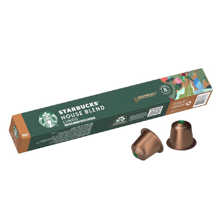 Starbucks by Nespresso Coffee Capsule House Blend Capsules 10 Pack 57g, , hi-res