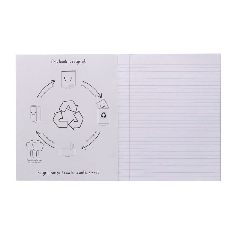 WS Exercise Book 1L5 7mm Ruled 36 Leaf Red Mid, , hi-res