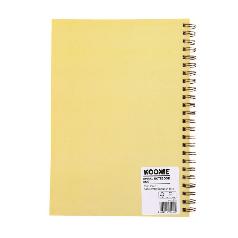 Kookie Yum Cafe Notebook Egg, , hi-res