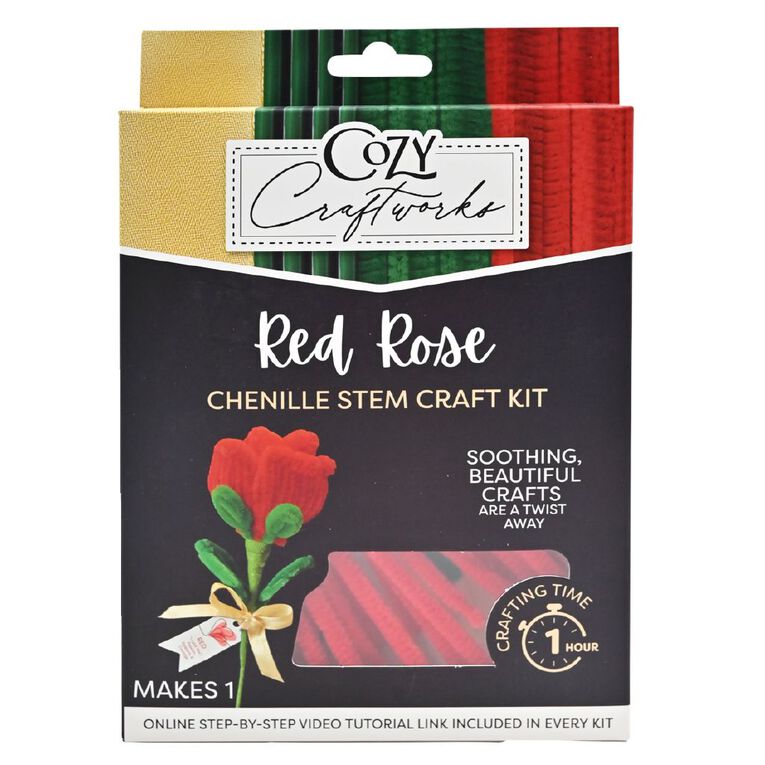 Uniti Adults Chenille Stem Single Rose, , hi-res