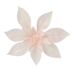 Wonderland Tree Decoration Poinsettia Clip Pink