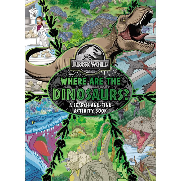 Universal: Jurassic World Where Are The Dinosaurs? Search-And-Find Activ, , hi-res