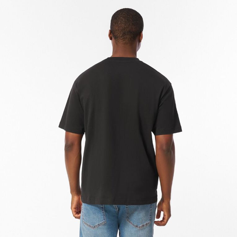 H&H Men's Midweight Embroidered Tee, Black, hi-res