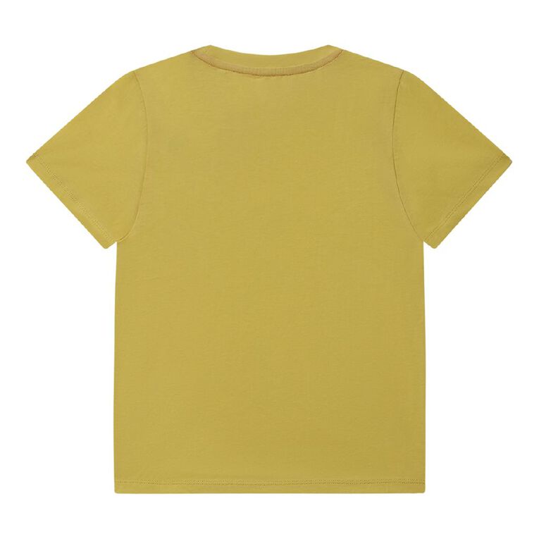 Young Original Print Short Sleeve Tee, Yellow Light, hi-res