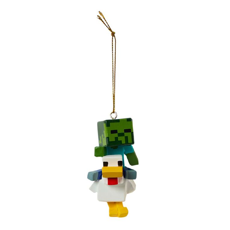 Minecraft Chicken Jockey Ornament, , hi-res