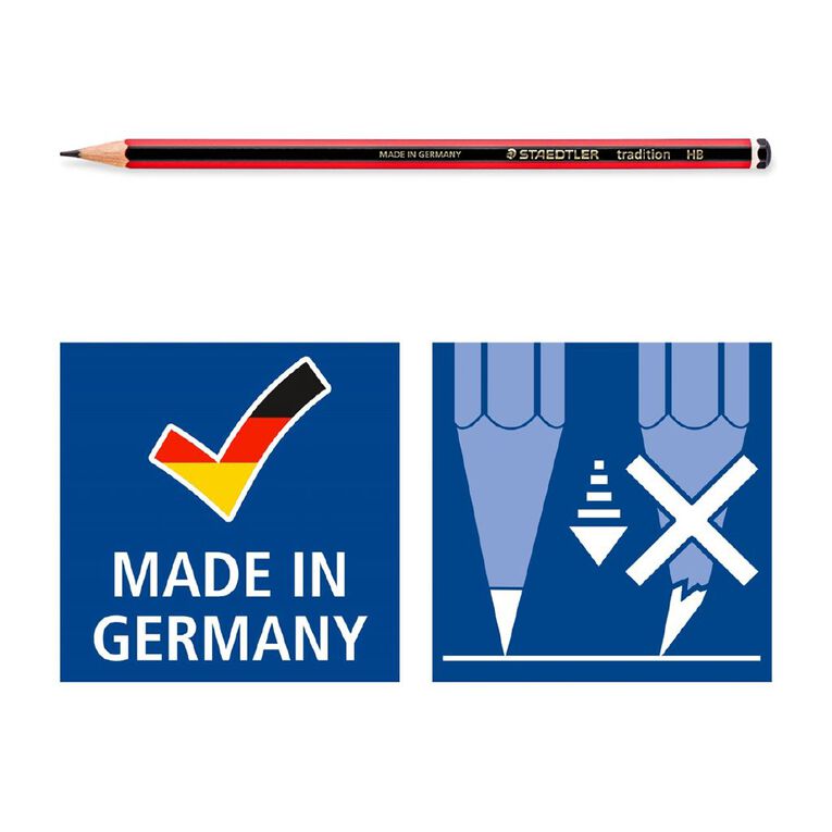 Staedtler Traditional HB Pencil Black 12 Pack, , hi-res