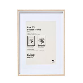 Living & Co Box Poster Frame A2/A3 Natural