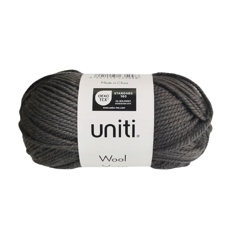 Uniti Wool Yarn Grey 50g, , hi-res