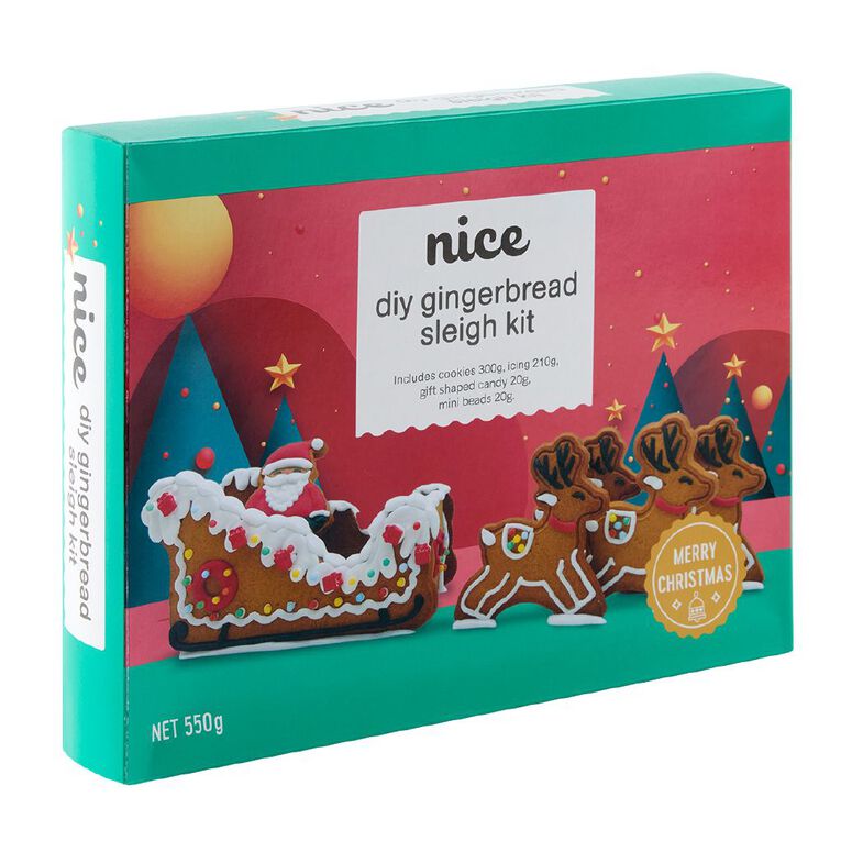 Nice DIY Gingerbread Sleigh Kit, , hi-res