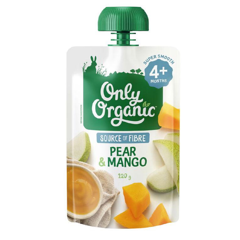 Only Organic Pear & Mango 4+ Months, , hi-res