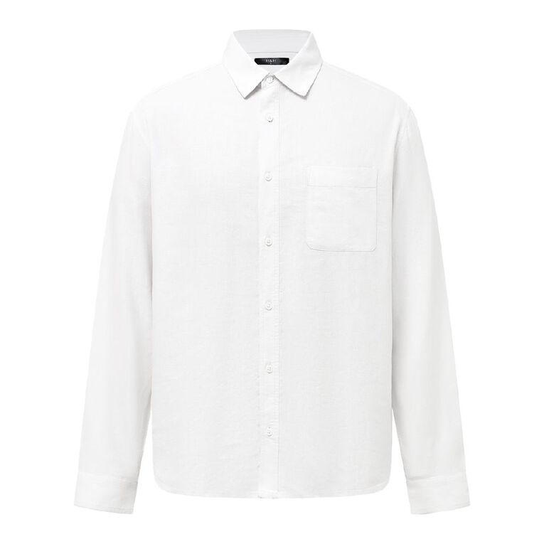 H&H Men's Long Sleeve Linen Shirt, Placeholder Colour 1, hi-res