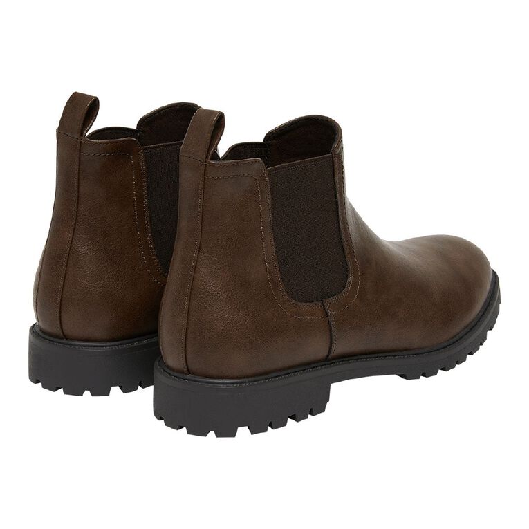 H&H Men's Clark Slip On Boots, Brown, hi-res