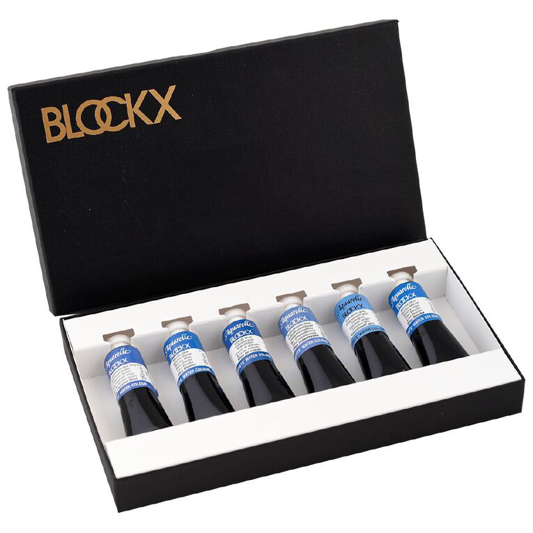 BLOCKX Watercolour Tube 15ml 6 Set Blues, , hi-res