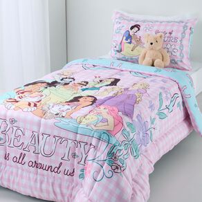 Disney Princess Comforter Set 2 Piece King Single
