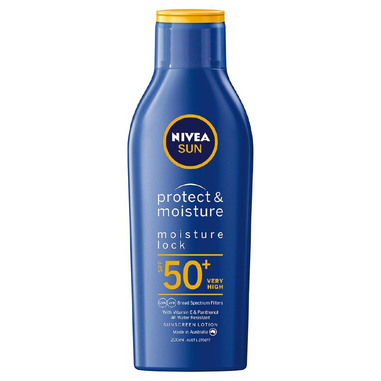 Nivea Sunscreen Moisturising SPF50+ Lotion 200ml, , hi-res