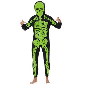 Scarehouse Glow-In-The-Dark Skeleton Costume Boys 4-6 Years