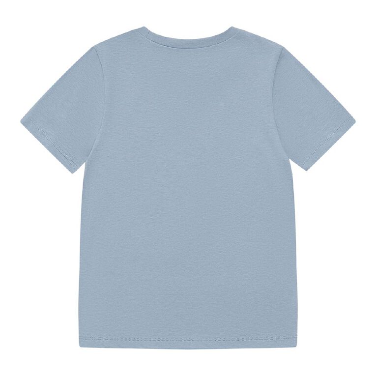 Young Original Short Sleeve Print Tee, Blue Mid, hi-res