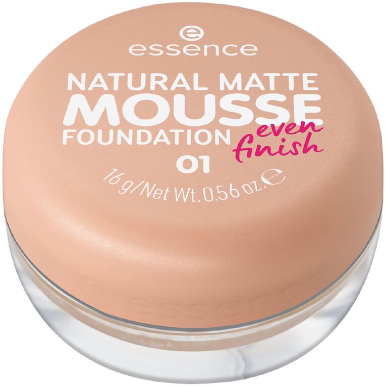 Essence Natural Matte Mousse Foundation 01, , hi-res