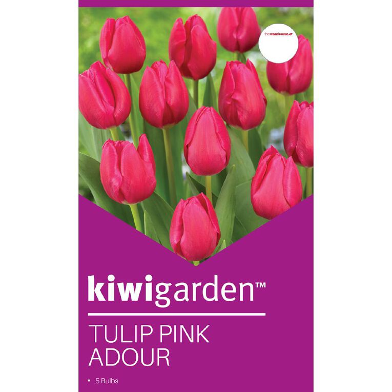 Kiwi Garden Tulip Pink Adour 5 bulbs, , hi-res