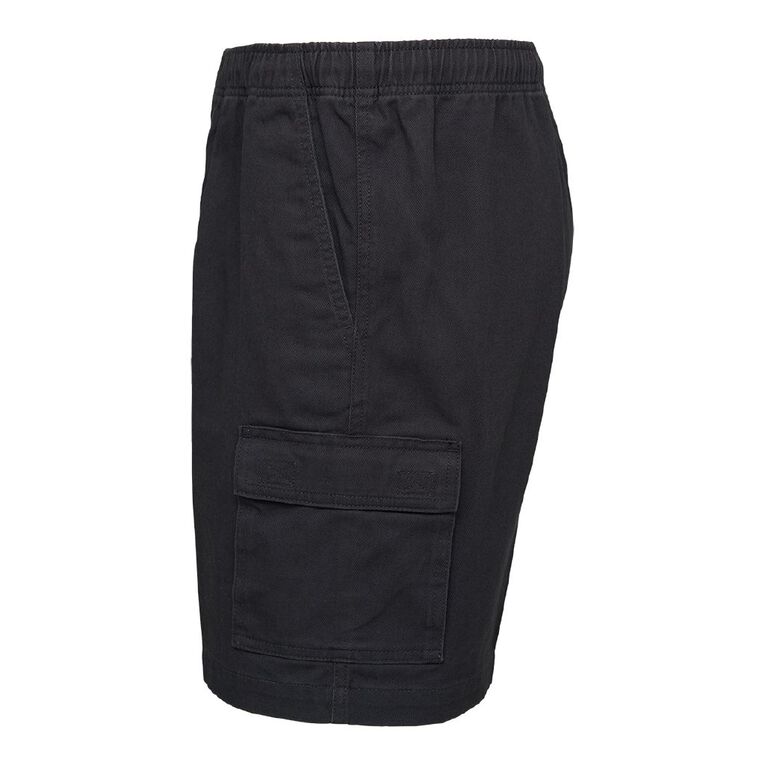 Rivet Bellow Pocket Shorts, Charcoal, hi-res