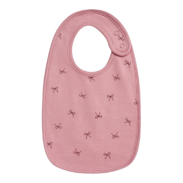 Young Original Babies' Dome Bibs 3 Pack, Pink Light, hi-res