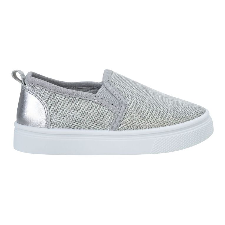 Young Original Junior Kids' Slip-on Shoes, Silver, hi-res