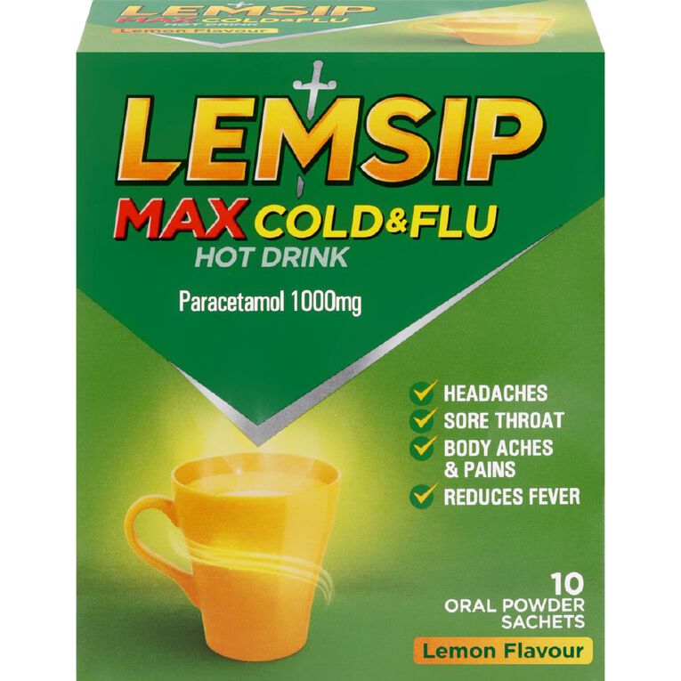 Lemsip Max Cold & Flu Sachet 10s, , hi-res