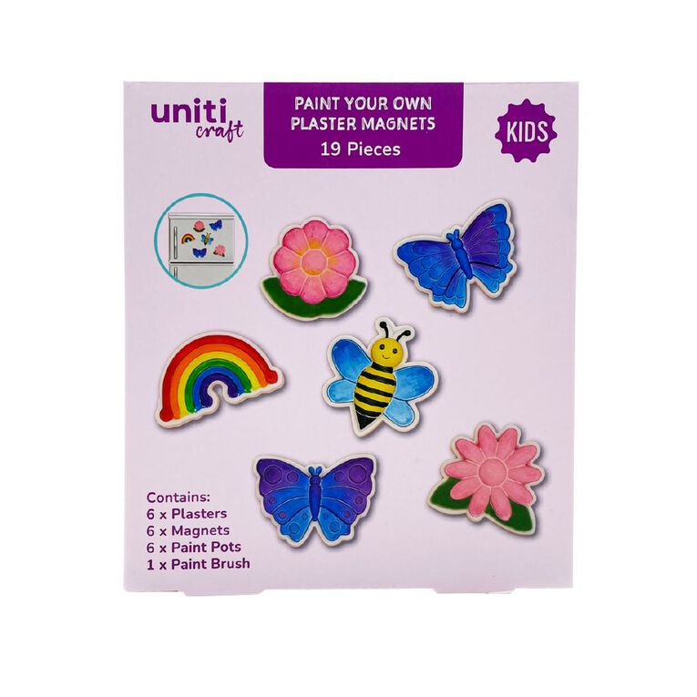 Uniti Craft Kids Paint Your Own Plaster Magnets, , hi-res