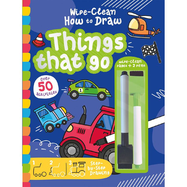 Wipe Clean How To Draw: Things That Go, , hi-res