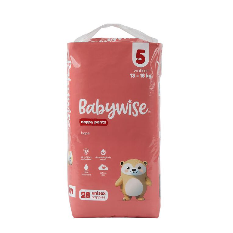 Babywise Nappy Pants Walker Size 5 28 Pack, , hi-res