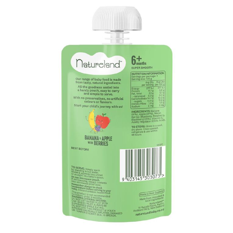 Natureland Banana & Apple with Berries, , hi-res