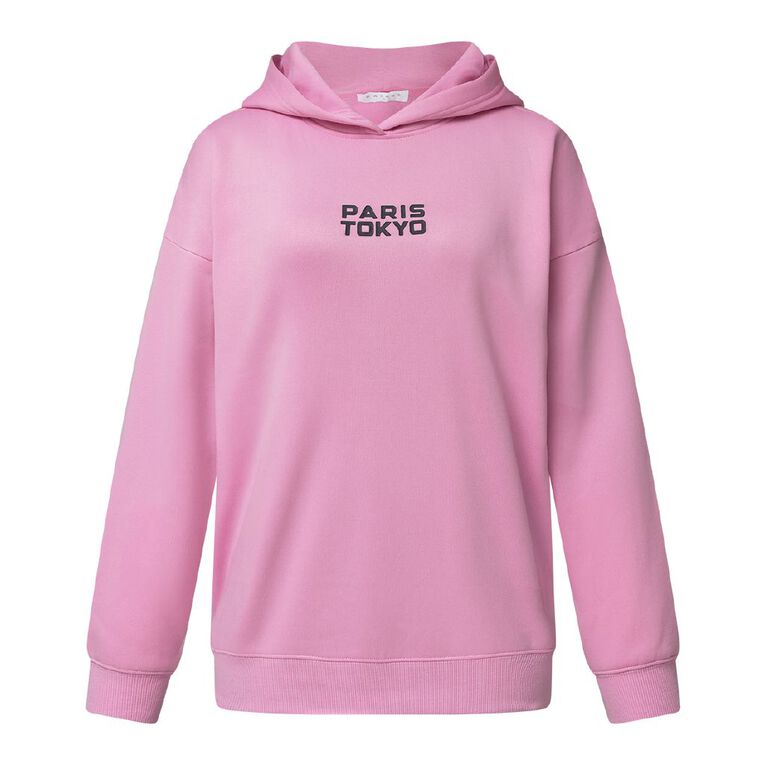 Garage Women's Fresh Fleece Hoodie, Pink Mid, hi-res