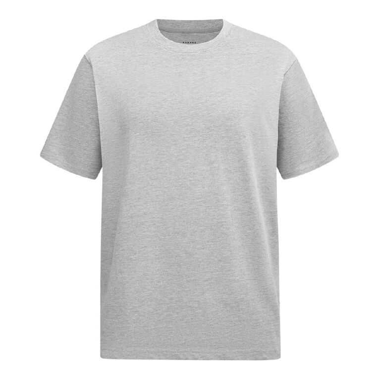 Garage Men's Heavyweight Boxy Tee, Grey Marle, hi-res