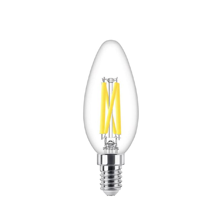 Philips LED E14 Candle Light Bulb 3.5W Glass Warm White, , hi-res