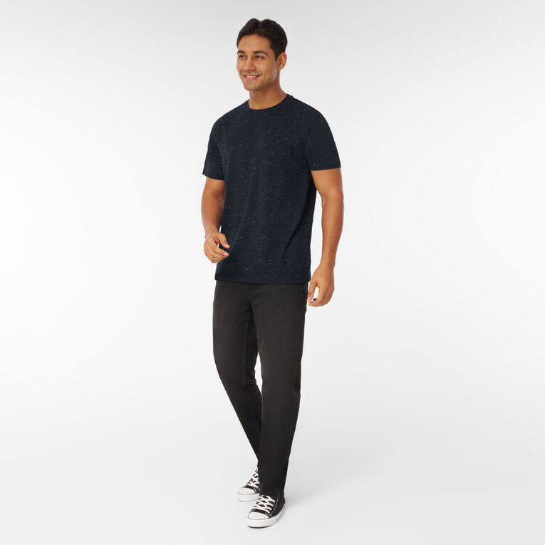 Garage Men's Pocket Space Dye Tee, Black, hi-res
