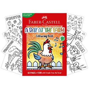 Faber-Castell A Day at the Farm Colouring Book 60 Pages