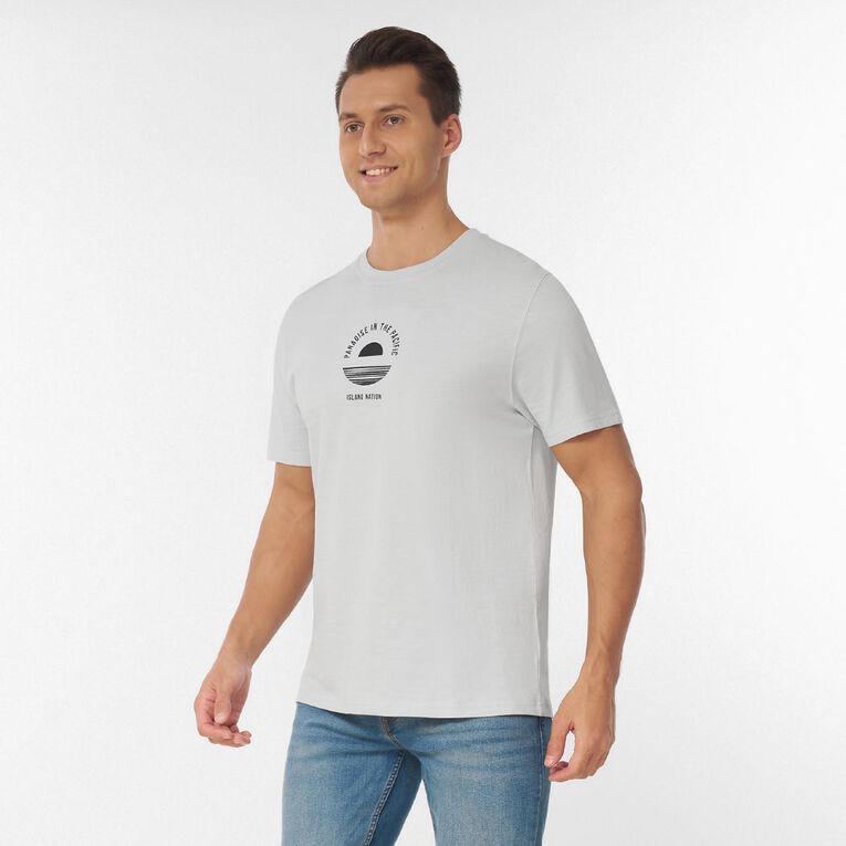H&H Men's Slub Graphic Tee, Blue Light, hi-res