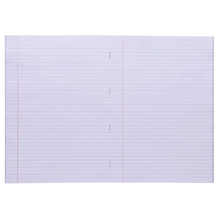 WS Exercise Book 1B8 Plus 7mm Ruled 36 Leaf Red, , hi-res