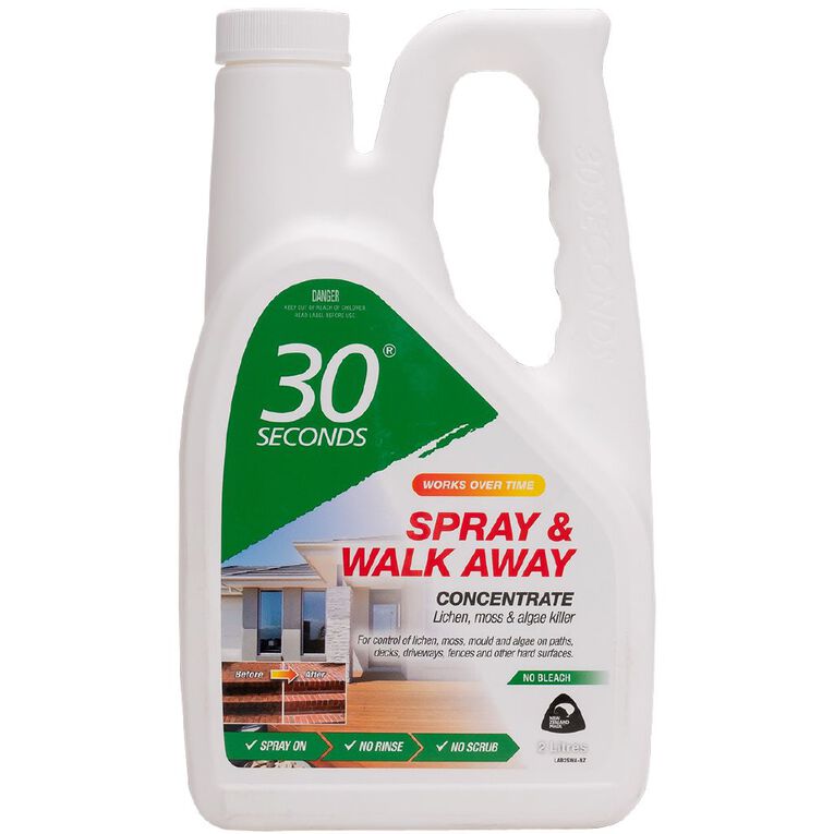 30 Seconds Spray & Walk Away Lichen Moss & Algae Killer Concentrate 2L