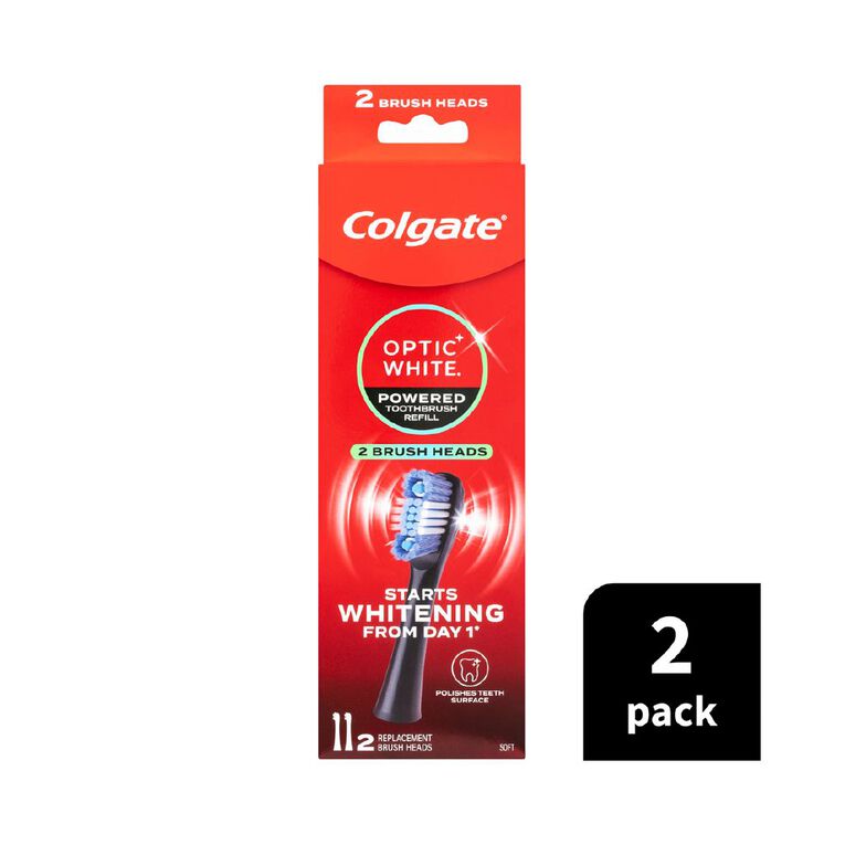 Colgate Optic White Pro Power Refill 2 Pack, , hi-res